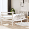Cadru de pat, alb, 90x200 cm, lemn masiv GartenMobel Dekor, vidaXL