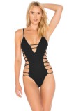 SW1484-1 Costum de baie intreg cu multiple bretele elastice, M, M/L, XL