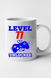 Cana alba personalizata Level 77 unlocked, INOVATIX&reg;. 330ml, Oem