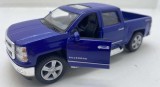 Macheta 2014 Chevrolet Silverado, albastru 1/46
