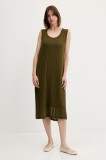 Sisley rochie culoarea verde, midi, drept, 41WELV07D