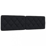 VidaXL Pernă pentru tăblie de pat, negru, 180 cm, material textil