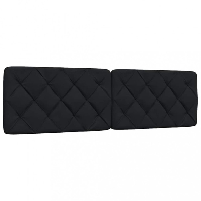 vidaXL Pernă pentru tăblie de pat, negru, 180 cm, material textil 4019235