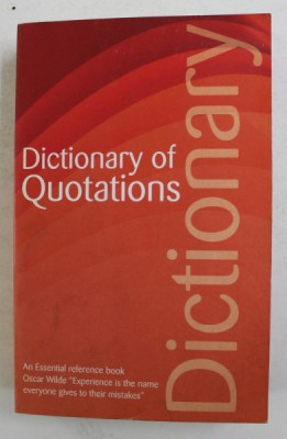 DICTIONARY OF QUOTATIONS , edited by CONNIE ROBERTSON , 1998 foto