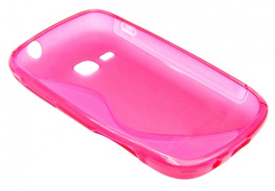 Husa silicon S-line roz pentru Samsung Galaxy Mini 2 S6500 foto