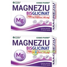 Pachet Magneziu Bisglicinat Concentrat 30cps+30cps
