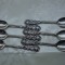 TACAMURI ARGINTATE / SET 6 LINGURITE PLACATE CU ARGINT
