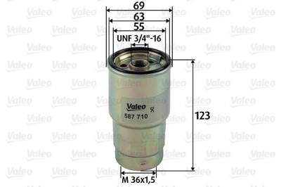 VALEO 587710 filtru combustibil foto