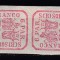 ROMANIA 1864 LP 12 a PRINCIPATELE UNITE EMISIUNEA II-a 6 PARALE ROSU TETE-BECHE GUMA ORIGINALA SARNIERA