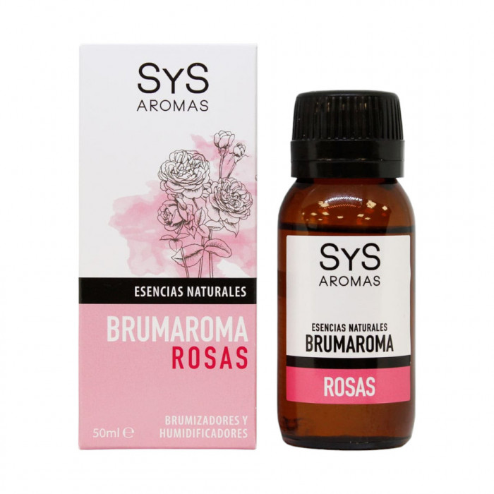 Esenta naturala Brumaroma difuzor/umidificator SyS Aromas, Trandafiri 50 ml