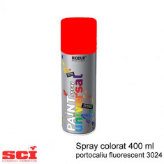 Spray colorat 400 ml portocaliu fluorescent 3024 foto