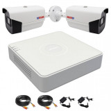 Kit complet - Sistem Supraveghere Video UltraHD HIKVISION - 2 camere 5MP - HDD si accesorii