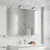 vidaXL Dulap cu oglindă pentru baie Alb 73,5 x 16 x 62,5 cm 889175