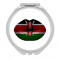 Buze Steag Kenyan : Cadou Oglinda compacta : Kenya Expat Tara pentru femeia ei Feminin Femei Sexy Steaguri Ruj