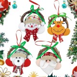 Set de 4 decoratiuni pentru bradul de Craciun Tongboke, multicolor, 10 cm