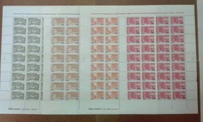 TIMBRE ROM&amp;Acirc;NIA LP1660/2004 Fragmente Columna lui Traian I 4 COLI (descriere) MNH foto