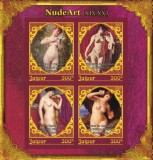 Timbre Straine 2018: Picturi, Nuduri Celebre, Sec. 19-20 (3), Bloc MNH, Arta, Colectie, Filatelie, Tematica Pictura