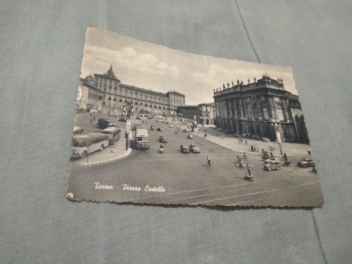 CARTE POSTALA --TORINO DIARRA CASTELLA INTERBELICA NECIRCULATA