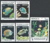 Timbre Monaco 1985, MNH, Pesti Acvariu Muzeul Oceanografic, MI 1704/08, Straine Dupa 1950