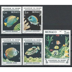 Monaco 1985 Mi 1704/08 MNH - Pești din Acvariul Muzeului Oceanografic