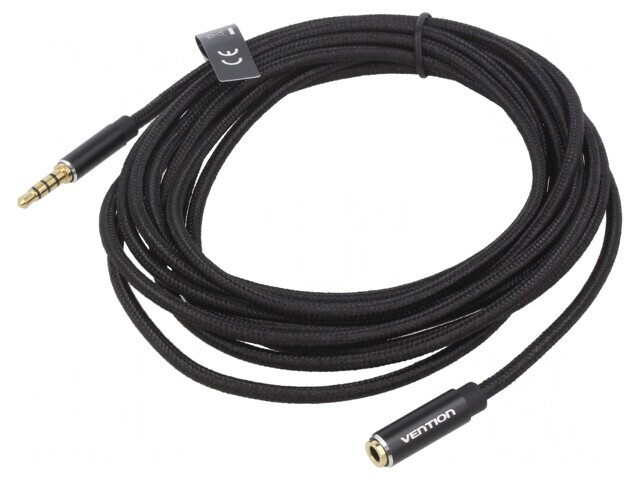 Cablu Audio Jack 3.5mm 4 Pin 3m Negru