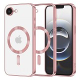 Husa MagSafe pentru Apple iPhone 16e, Techsuit, Luxury Crystal, Roz