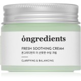 Ongredients Fresh Soothing Cream crema gel hidratanta cu textura usoara 50 ml