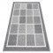 Covor SPRING 20426332 pătrate, cadru sisal, buclat - gri, 200x290 cm