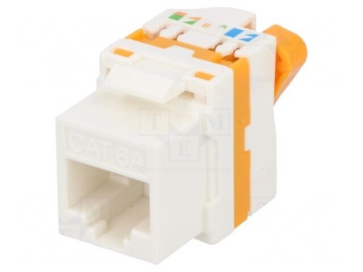 Soclu RJ45 Keystone 8p8c IDC 90&amp;deg; foto