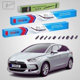 Cumpara ieftin Ștergătoare Citro&euml;n DS 5 Hatchback 2011-2015 | Set Față și Spate Flat Premium &ndash; TeamCar&reg;