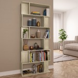 vidaXL Bibliotecă/Separator cameră, stejar Sonoma, 80x24x192 cm, PAL