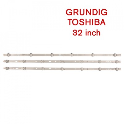 Barete led Grundig, Toshiba 32&amp;#039;&amp;#039; 32VLE4302BF, SVS320AD7, SVS320AA6 3 barete foto
