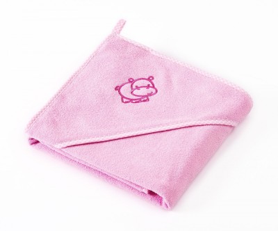 Prosop cu gluga Sensilllo HIPPO 80x80 cm Pink foto