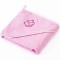 Prosop cu gluga Sensilllo HIPPO 80x80 cm Pink