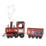 Cumpara ieftin Trenulet Craciun metal multicolor 63x15x38/50 cm