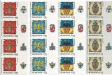 ROMANIA 2008 INSEMNE HERALDICE ROMANESTI SERIE COMPLETA IN STRAIF DE 4