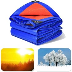 Prelata impermeabila de protectie, 2x3 m, inele prindere, 160g/mp