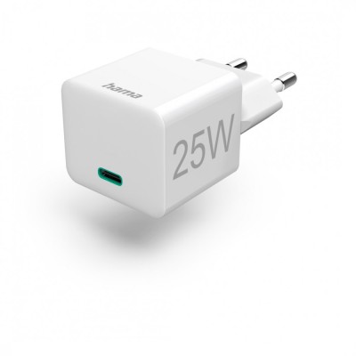 Incarcator mini, Hama PowerDelivery/Qualcomm, USB-C, Alb foto