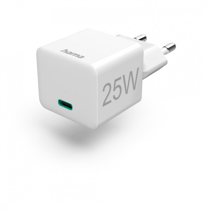 Incarcator mini, Hama PowerDelivery/Qualcomm, USB-C, Alb