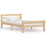 Cumpara ieftin Cadru de pat, 100x200 cm, lemn masiv de pin