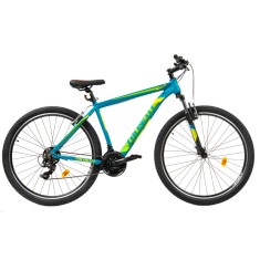Bicicleta MTB Colinelli COL23, Marimea M, 29 inch, Verde, Schimbator Shimano ST-EF500, 21 Viteze, Cadru Aluminiu, Frane V - Brake Ultimate FactoryBike
