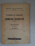 Ioan I. Chitulescu - Culegere de probleme de geometrie descriptiva - Vol.1
