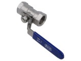 Supapă cu bilă GEBO 603-012, oțel inoxidabil 1.4408 G316, max 65 bar @ 100&deg;C