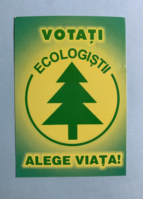 Calendar 2001 partidul ecologist foto