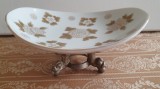 Fructiera, elegant obiect decorativ PE SUPORT METALIC CU PICIORUSE metalice