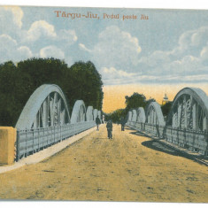 2696 - TARGU-JIU, Bridge, Romania - old postcard - used - 1917