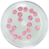 Cumpara ieftin Decorații de unghii 3mm - strasuri rotunde, roz, INGINAILS