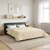 vidaXL Duvet complet pe tot parcursul anului Patos Crem 240 x 260 cm 42026300