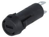 Clemă Siguranțe Cilindrice Neagră 5x20mm 10A 250VAC, SCHURTER