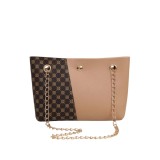 Geanta Dama Mini Casual Bej Maro, Design Elegant cu Lant Auriu, Accesorii Moda